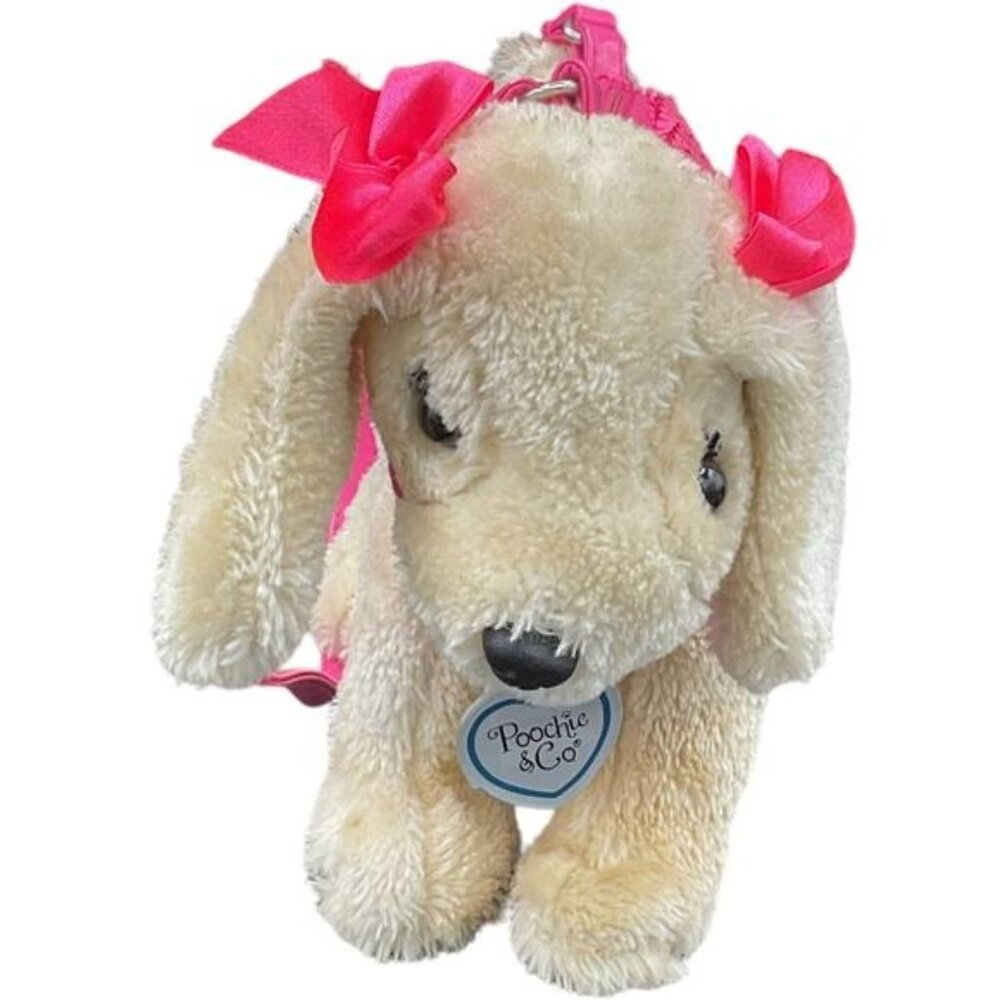 Poochie Pink Sequence Plush Purse Stuffed Animal Plush